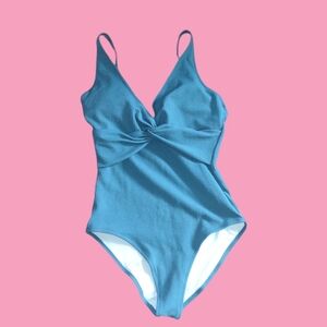 Old Navy light blue one piece bathing suit size medium